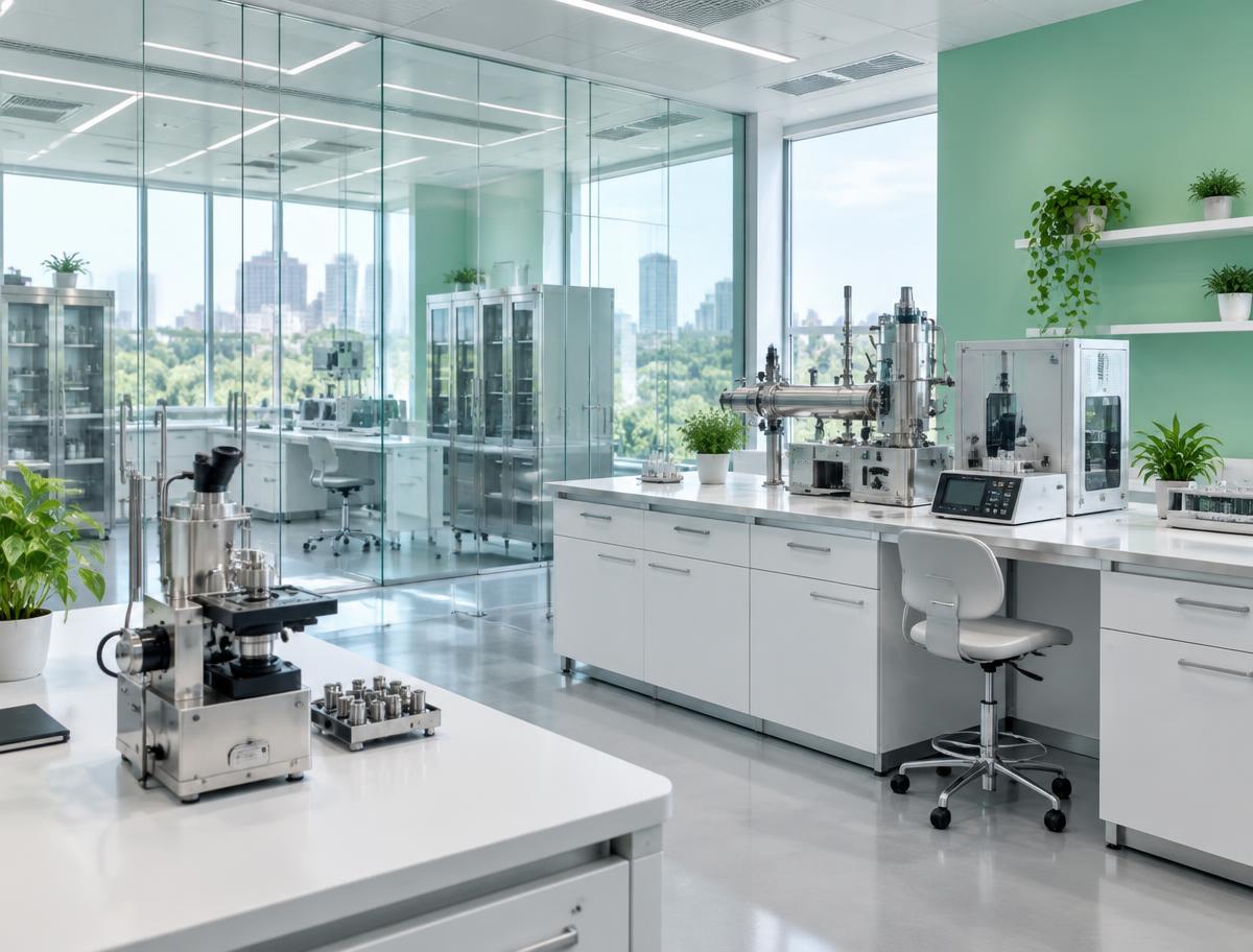 Illustrative bright research and innovation laboratory