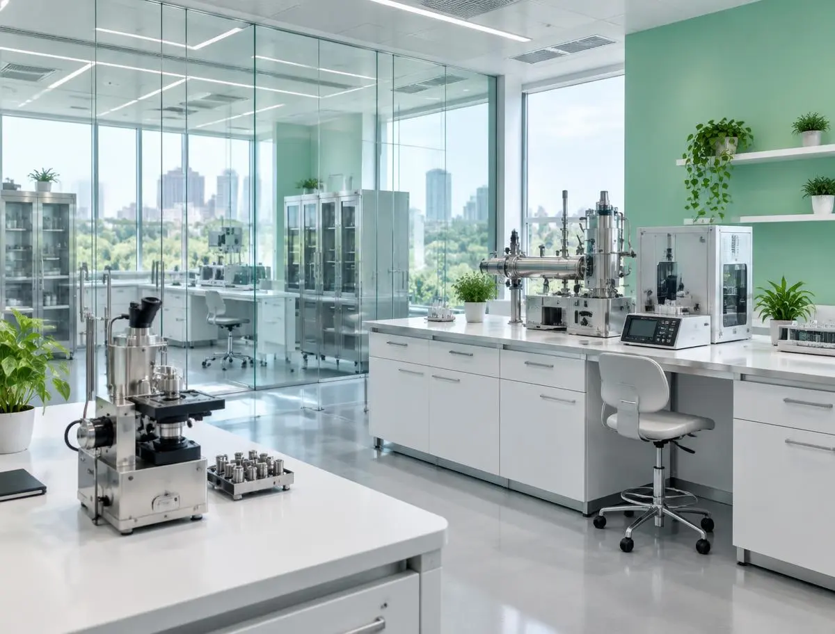 Illustrative bright research and innovation laboratory